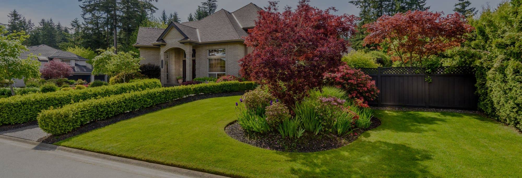 Just Right Landscaping delivering a beautiful from yard maintenance.